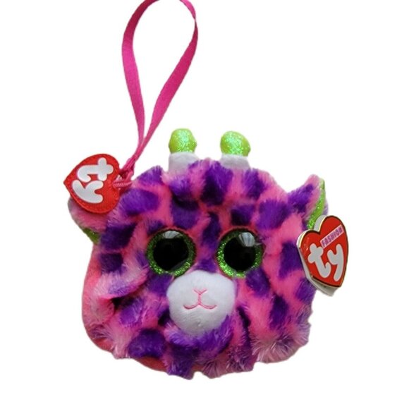 TY Beanie Boos "Gilbert" Coin Purse Mini Wrist Bag Girls Giraffe NWT - Picture 1 of 2